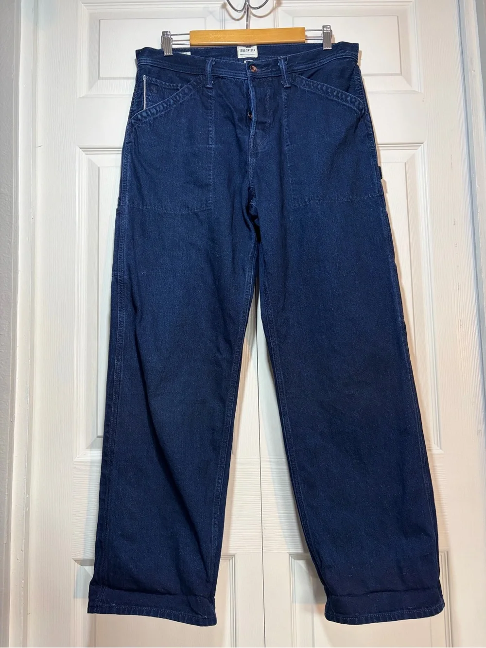 Todd Snyder Relaxed Fit Indigo Blue Jeans